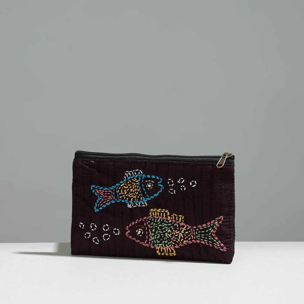 embroidery jewellery pouch