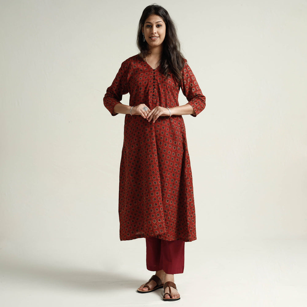 Ajrakh Kurta with Palazzo Set
