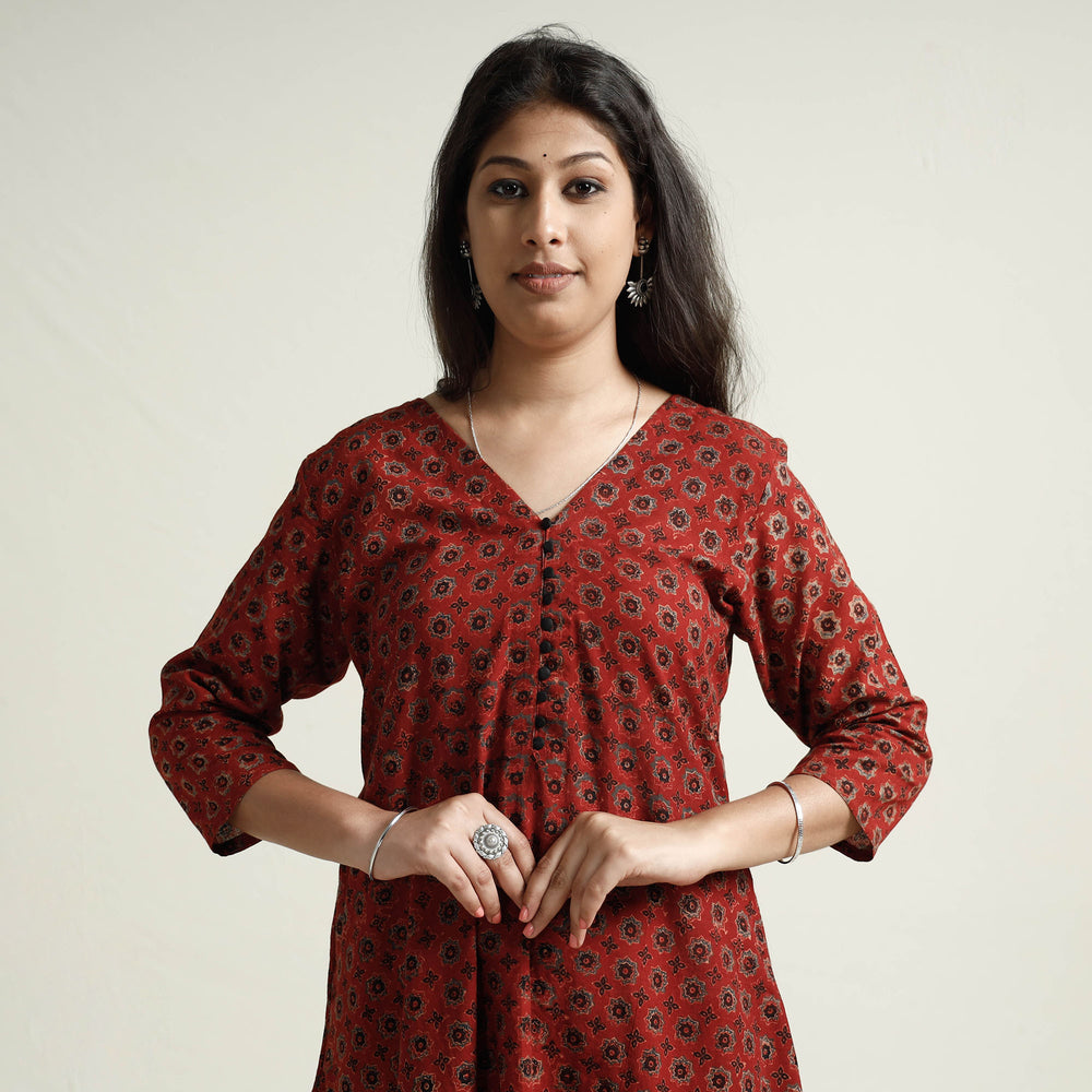 Ajrakh Kurta with Palazzo Set
