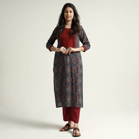 Ajrakh Kurta with Palazzo Set
