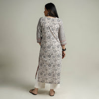 Black - Bagh Block Printed Cotton Long Kurta