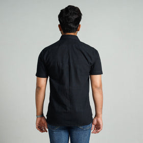  Plain Handloom Cotton Men Half Sleeve Shirt