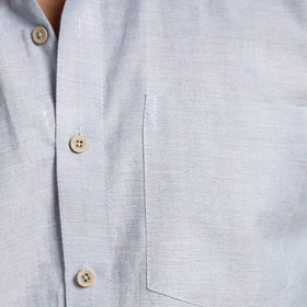 Buy Plain Handloom Cotton Men Half Sleeve Shirt Online at iTokri.com
