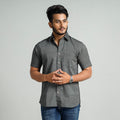 Buy Plain Handloom Cotton Men Half Sleeve Shirt Online at iTokri.com