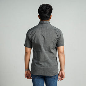 Buy Plain Handloom Cotton Men Half Sleeve Shirt Online at iTokri.com