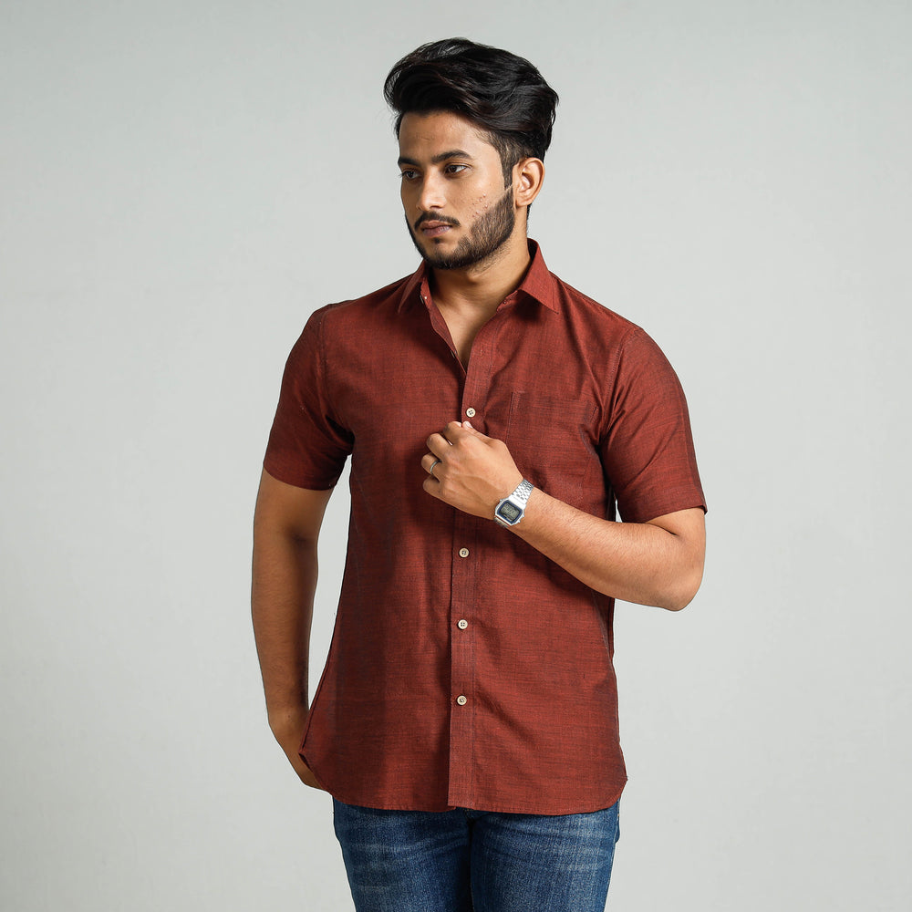 plain handloom shirt 