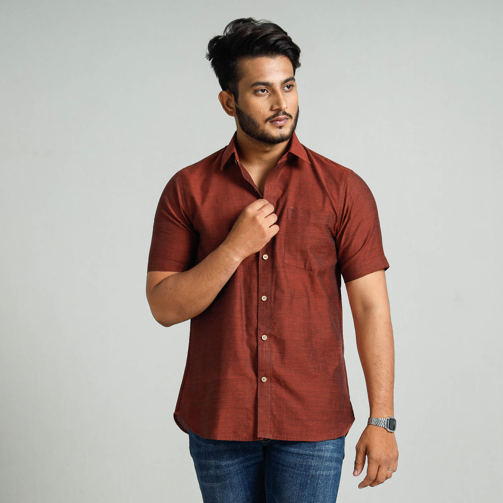 plain handloom shirt 