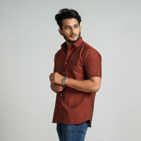 plain handloom shirt 