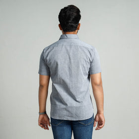 Buy Plain Handloom Cotton Men Half Sleeve Shirt Online at iTokri.com