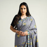 hand embroidery saree