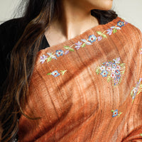 hand embroidery saree