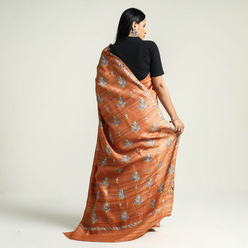 hand embroidery saree