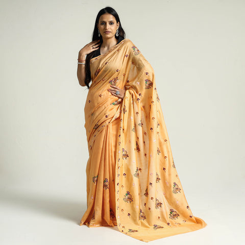 hand embroidery saree