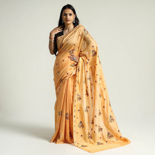 hand embroidery saree