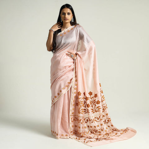 hand embroidery saree