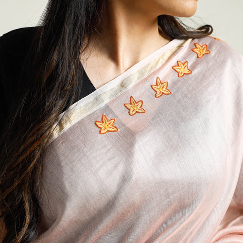 hand embroidery saree