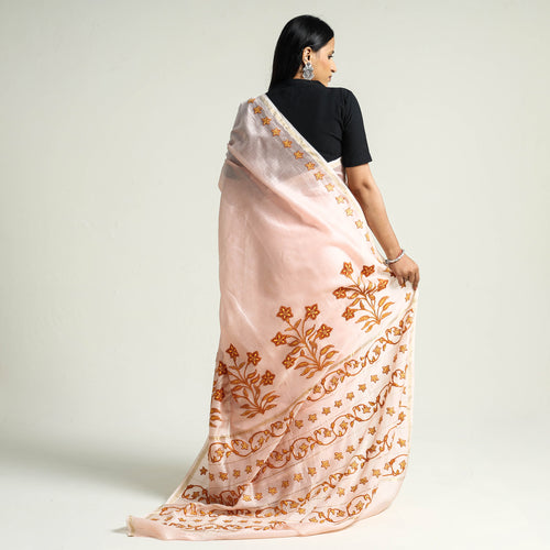 hand embroidery saree