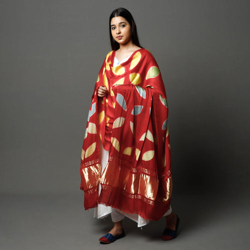 shibori silk dupatta