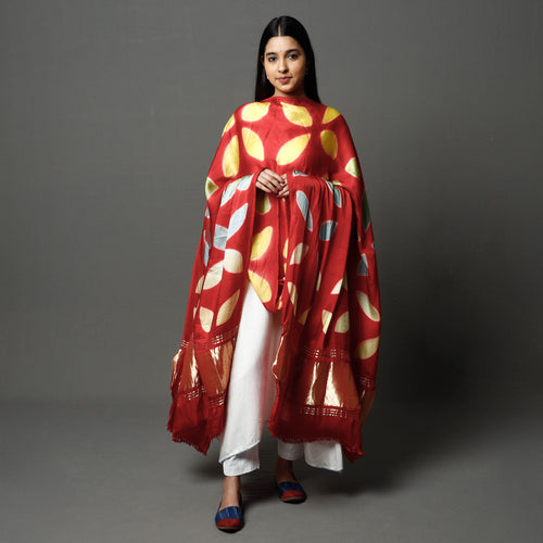 shibori silk dupatta