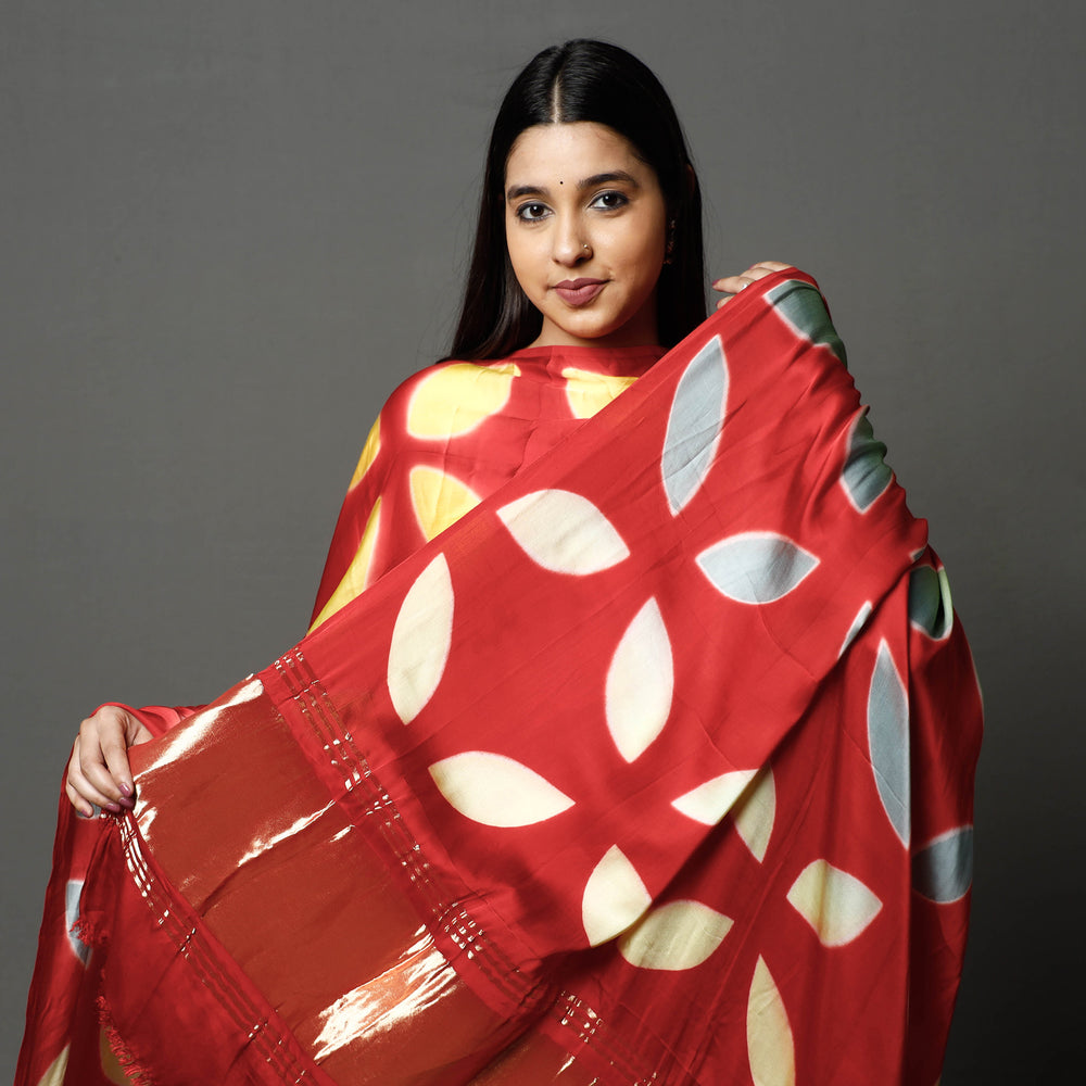 shibori silk dupatta