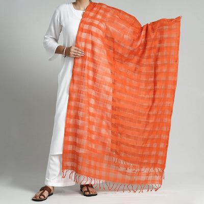 Mangalagiri Cotton Missing Checks Handloom Dupatta