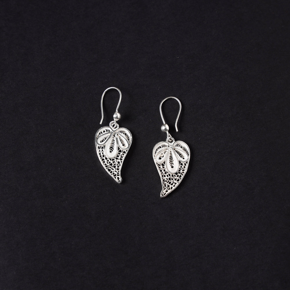 silver earrings