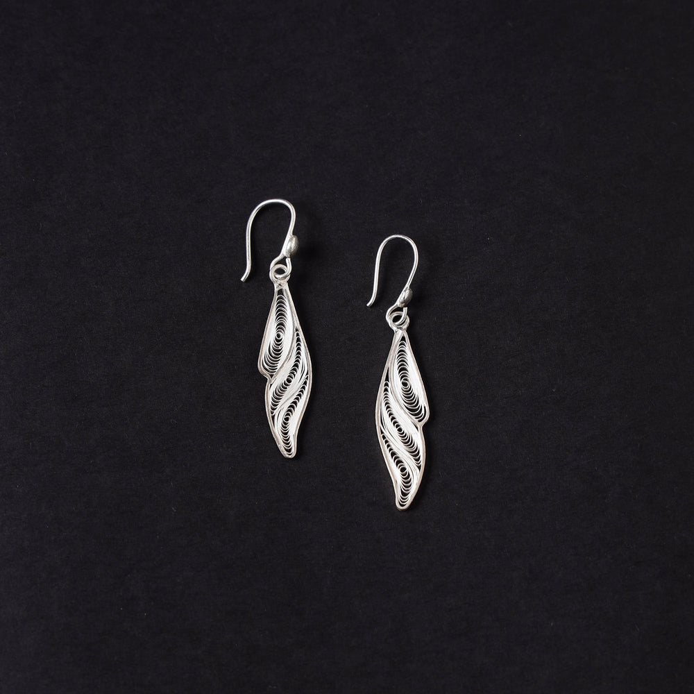 silver earrings