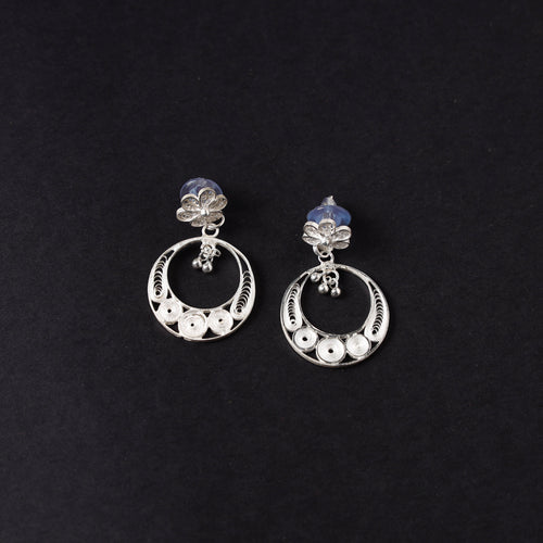 silver earrings