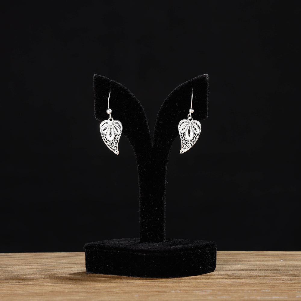 silver earrings