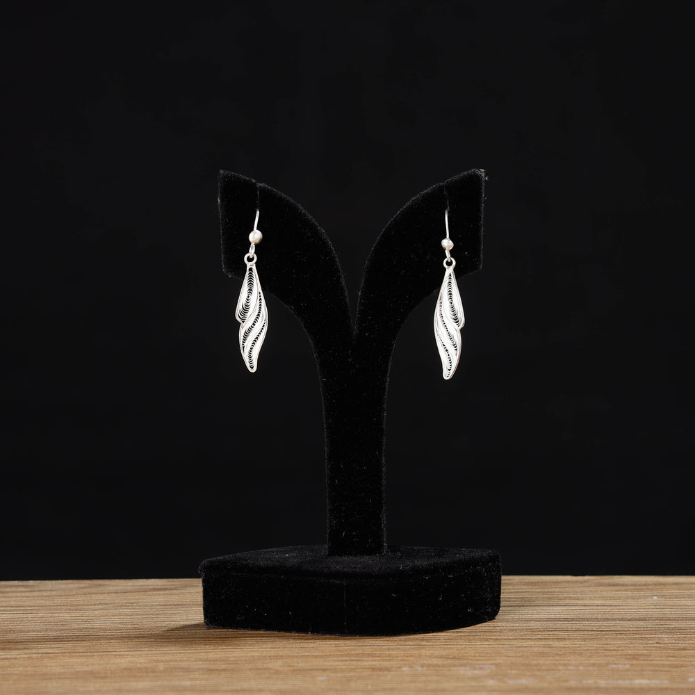 silver earrings