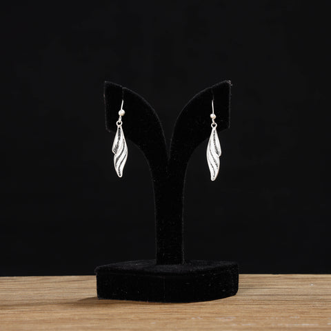 silver earrings