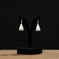 silver earrings