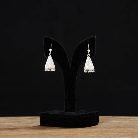 silver earrings