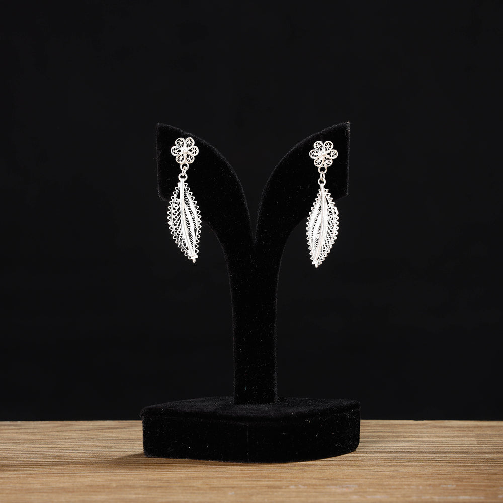 silver earrings