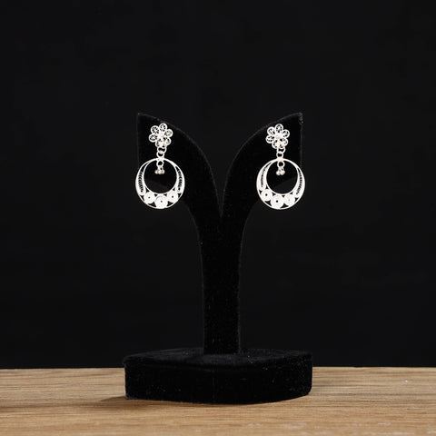 silver earrings