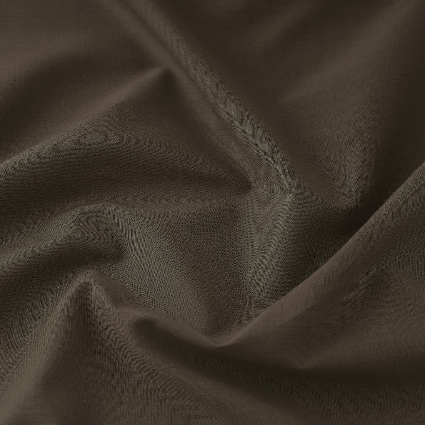 Brown - Prewashed Plain Cotton Fabric