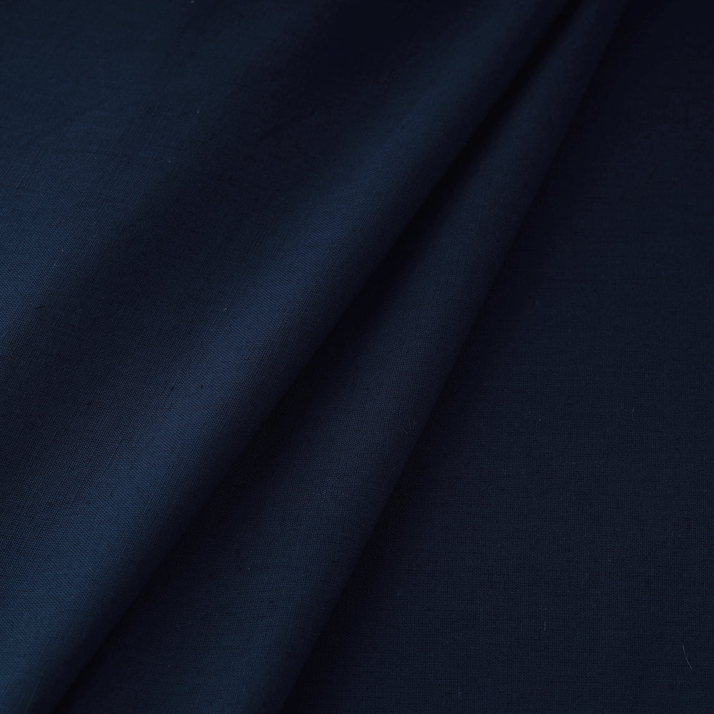 Blue - Prewashed Plain Dyed Flex Cotton Fabric