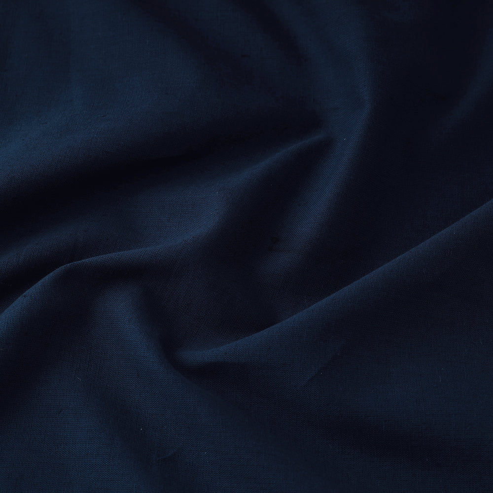 Blue - Prewashed Plain Dyed Flex Cotton Fabric