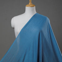 Blue - Prewashed Plain Mul Cotton Fabric