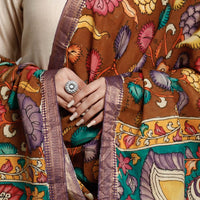 kalamkari handpainted dupatta