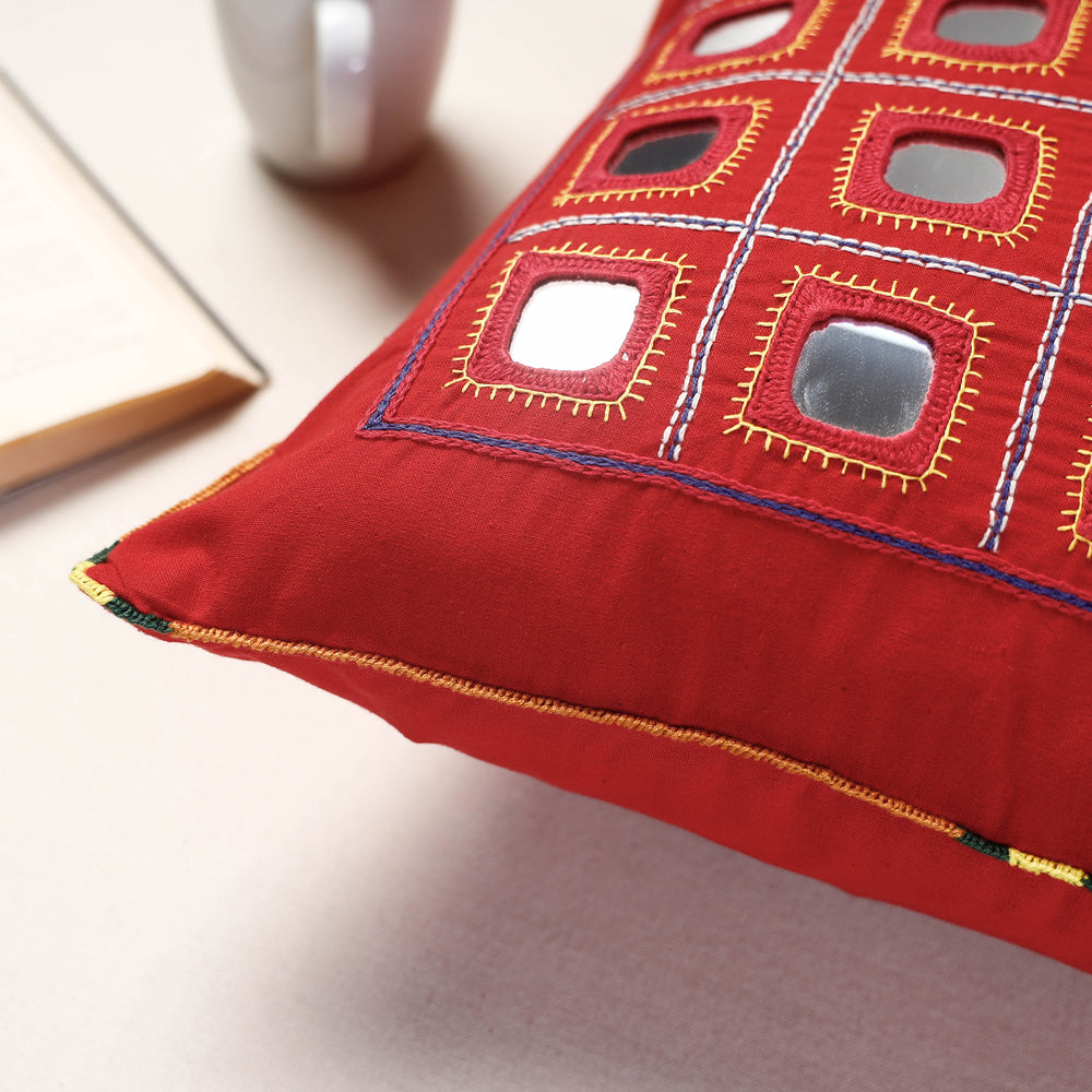 Mirror Work Cushion Cover 