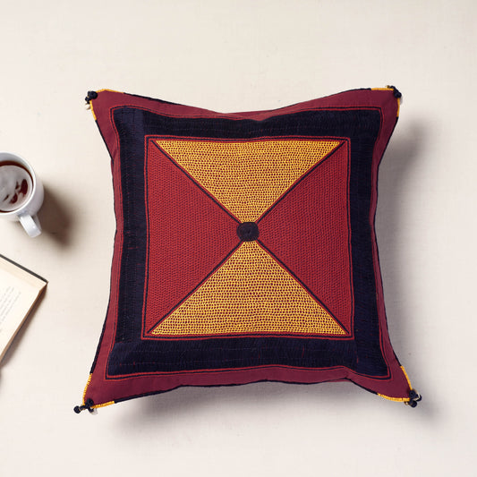 Multicolor - Lambani Embroidery Cushion Cover (16 x 16 in)