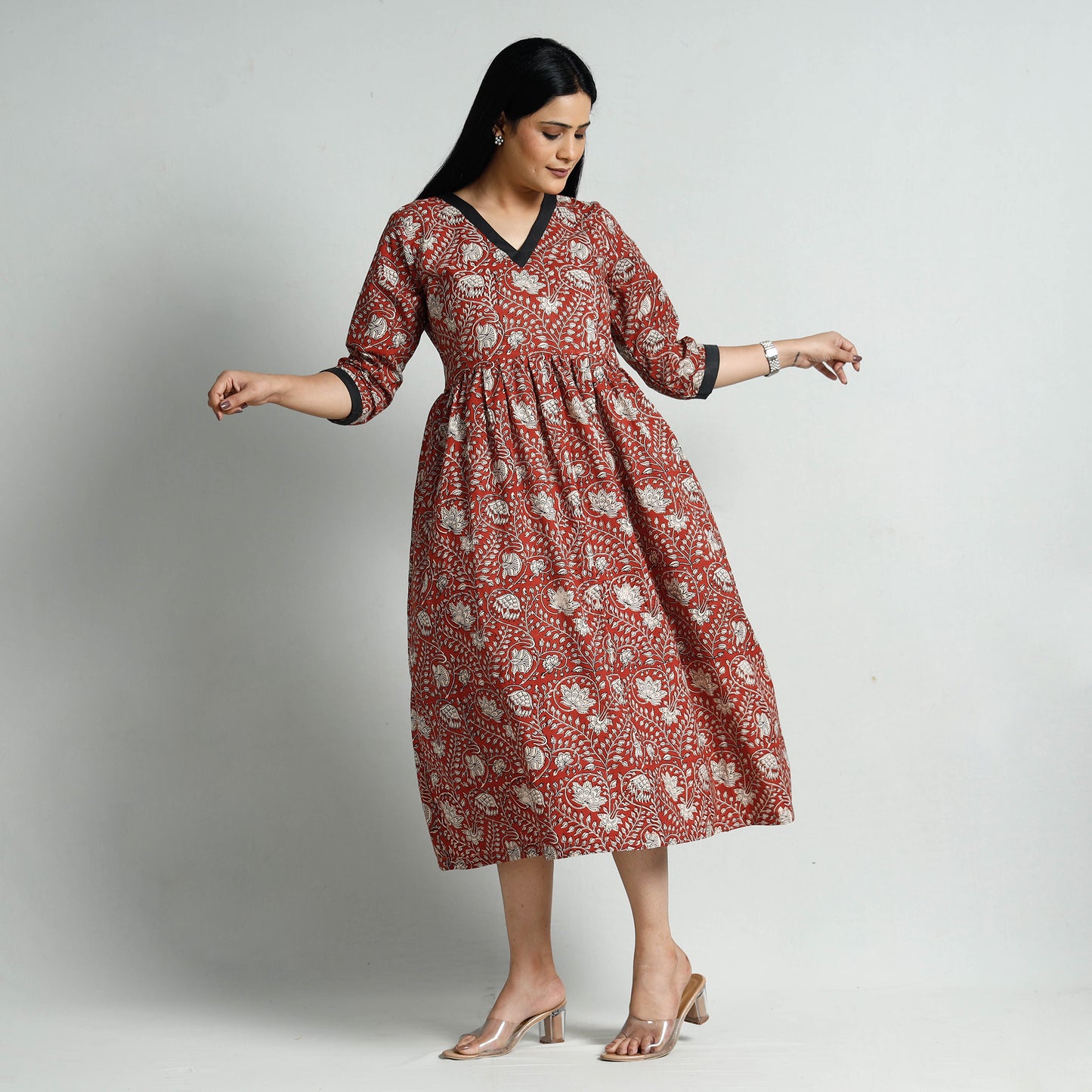 Bagru Printed Cotton Dress