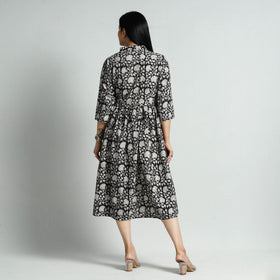  Bagru Block Printed Cotton Flare Dress Online at iTokri.com