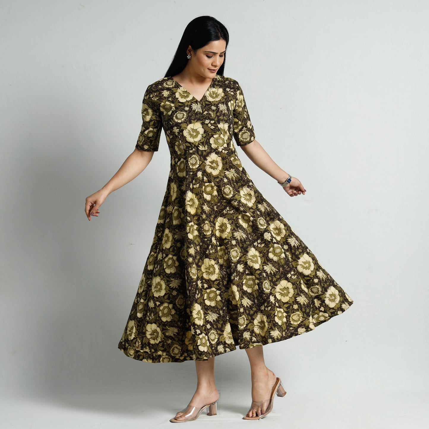Bagru Printed Cotton Dress