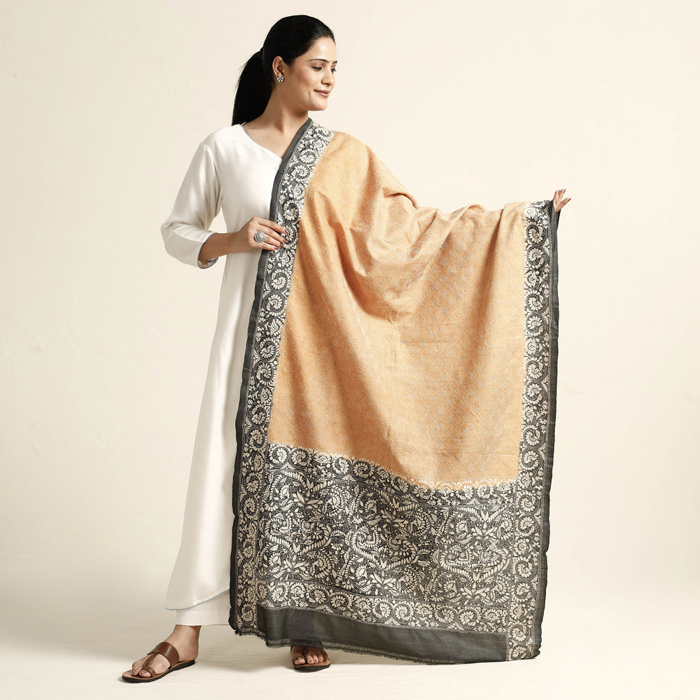 Kantha Embroidery Silk Dupatta