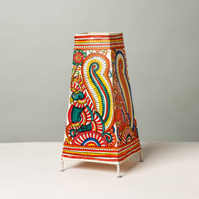  Handpainted Tholu Bommalata Leather Table Lamp (Big) 