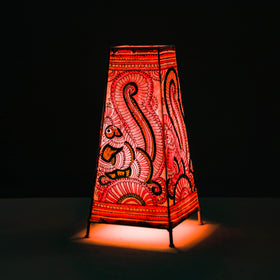  Handpainted Tholu Bommalata Leather Table Lamp (Big) 