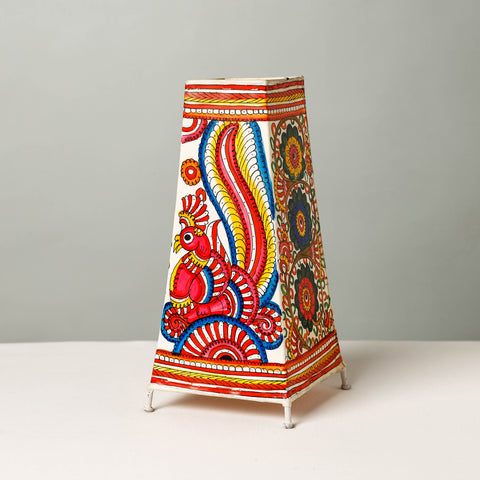  Handpainted Tholu Bommalata Leather Table Lamp (Big) 