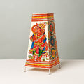  Handpainted Tholu Bommalata Leather Table Lamp (Big) 